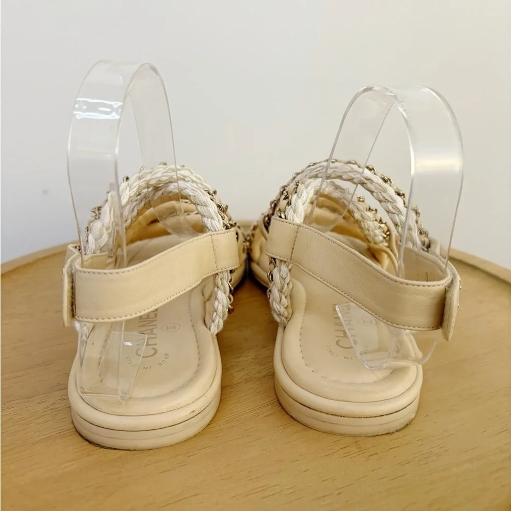 Chanel Interlocking CC Sandals